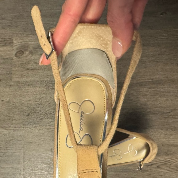 Jessica Simpson Dany Suede Tan Platform Heels - Picture 8 of 10